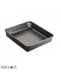 TEGLIA TEGAME LASAGNERA RETTANGOLARE Cm 20x14 IN ACCIAIO INOX QUALSIASI  COTTURA