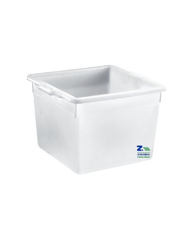 Trade Shop - Cesta Rettangolare In Plastica 39x28x12cm Contenitore  Recipiente Oggetti Bucato