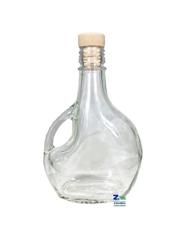 BOTTIGLIA VETRO CON TAPPO SUGHERO 250ML 15X6X6CM - Bottiglie speciali -  Bottiglieri Casalinghi