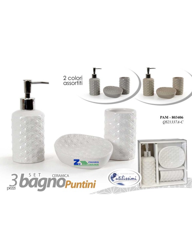 SET BAGNO 3PZ PUNTINI