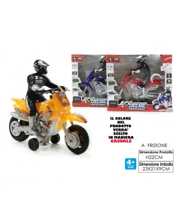 Moto Cross FRIZIONE MOTOCICLETTA GIOCATTOLO BAMBINI GIOCO MOTOCROSS LUCI  SUONI