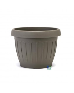 VASO TERRA CM 35X22 5X26 H PER FIORI E PIANTE IN PLASTICA COLORE CAPPUCCINO