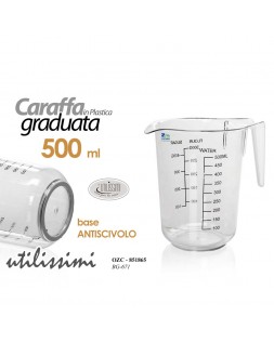Brocca Caraffa Graduata in Plastica Base Antiscivolo Keeper Massimo 1 Litro