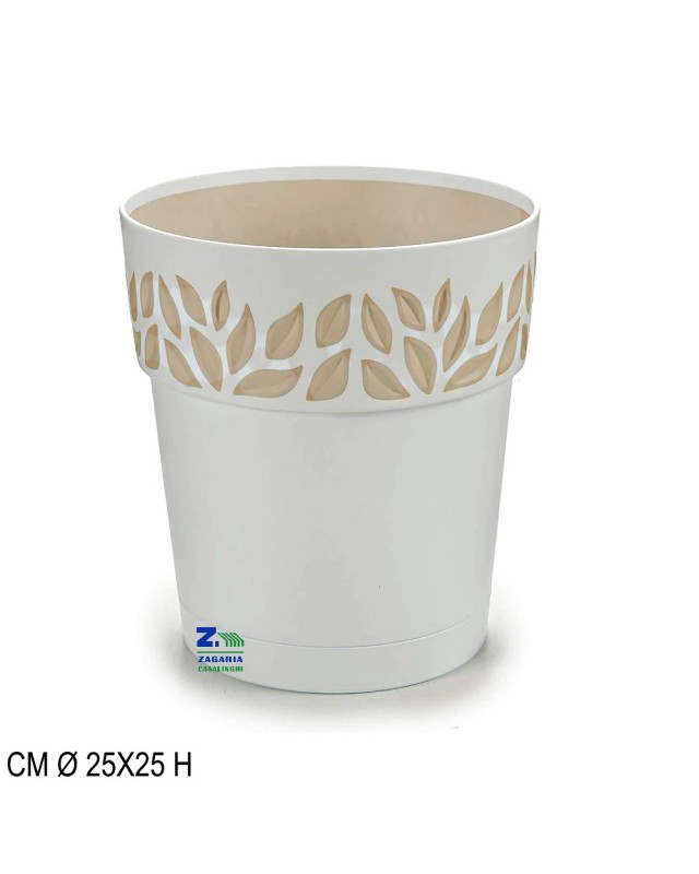 VASO CLOE DIAM 25 BIANCO - TRAVERTINO