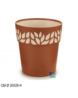 CIOTOLA CAMPANA IN PLASTICA CM Ø 30X12 H COLORE TERRACOTTA VASO