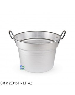 CASSERUOLA ALTA INOX 2 MANICI cm. 28x18 cm.28x18 pentole inox (pentolame)