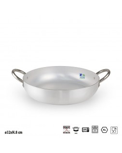 TEGAME LAGOSTINA 2 MANICI IN ACCIAIO INOX 28 Cm