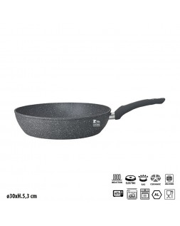 PADELLA ALTA SUPERIOR CRISTIAN CHEF 24 X 5 6 Cm EFFETTO PIETRA PER INDUZIONE